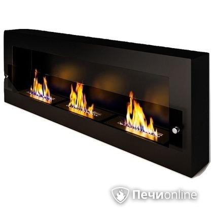 Биокамин ЭкоЛайф Fire Line Glass black burgundy в Лысьве